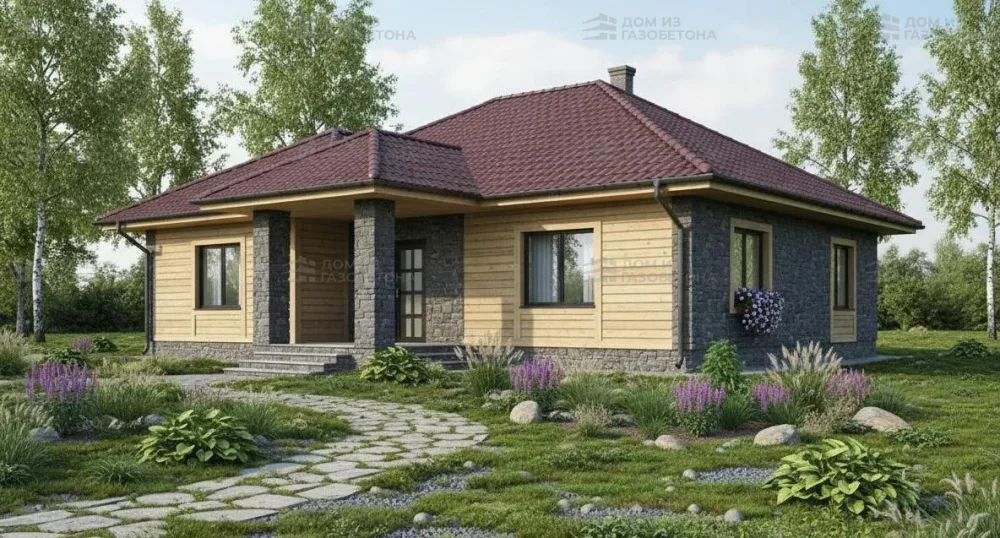 Проект Двухэтажный дом 13 на 13, 185 м2