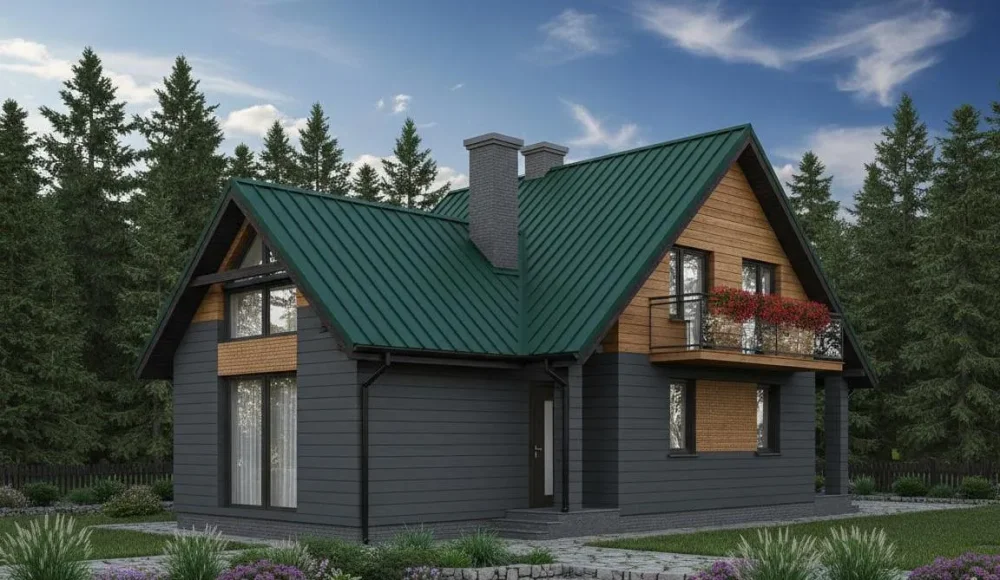 Проект Двухэтажный дом 8 на 13, 98 м2