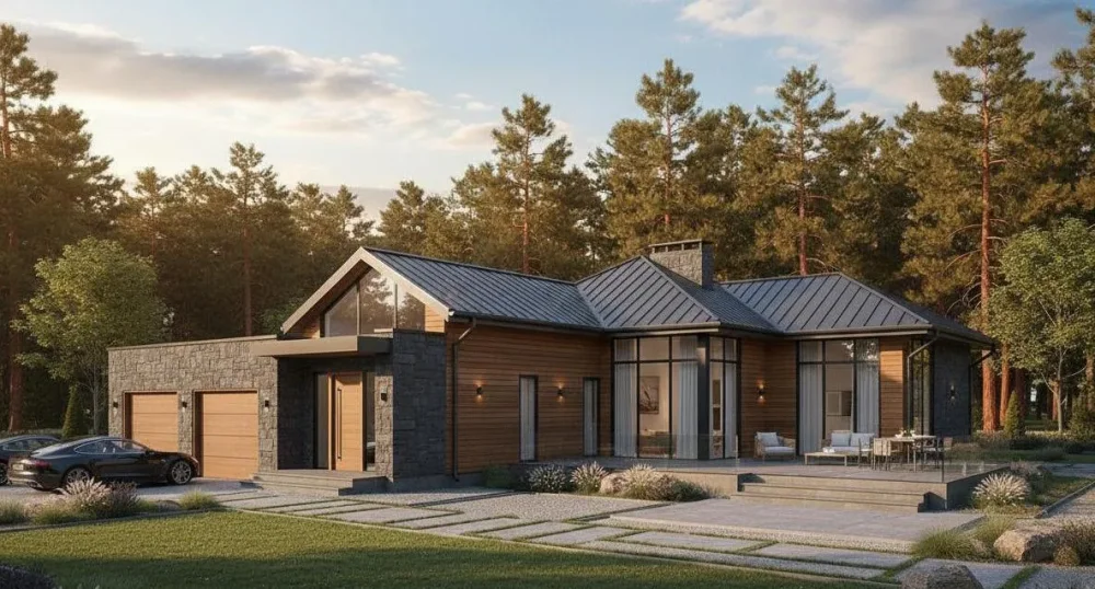 Проект Одноэтажный дом 17 на 20, 256 м2