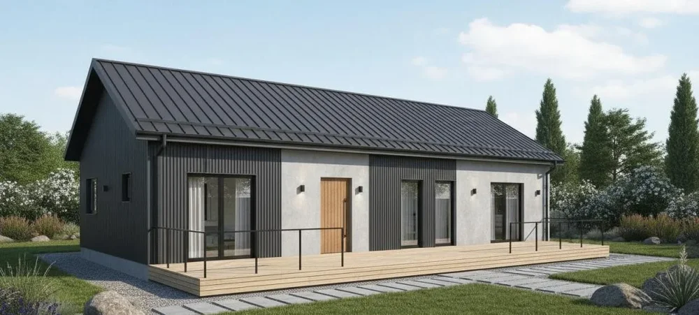 Проект Одноэтажный дом 19 на 13, 160 м2