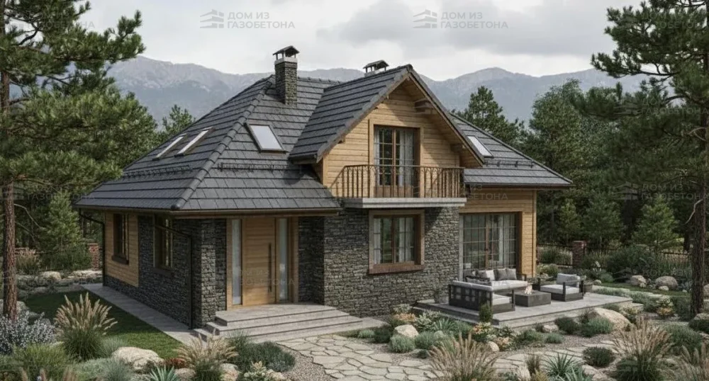 Проект Двухэтажный дом 14 на 13, 161 м2