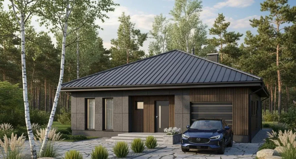 Проект Одноэтажный дом 12 на 18, 153 м2