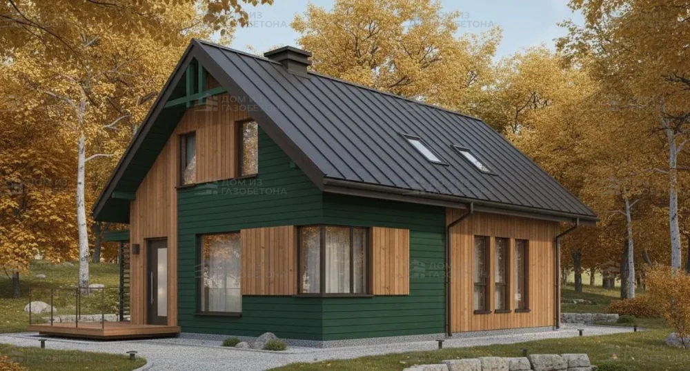 Проект Двухэтажный дом 8 на 15, 148 м2