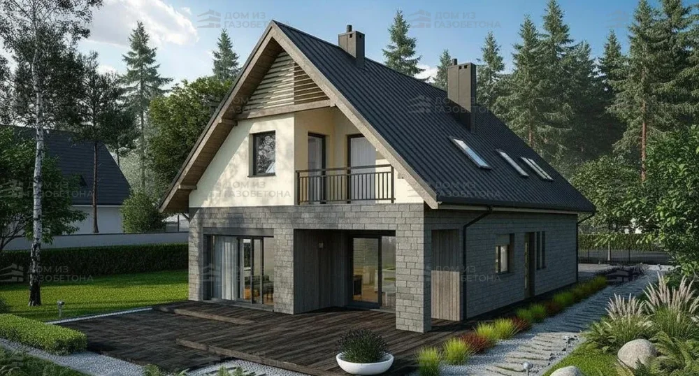 Проект Двухэтажный дом 9 на 16, 162 м2